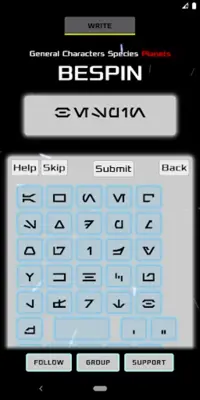 Aurebesh Trainer android App screenshot 1